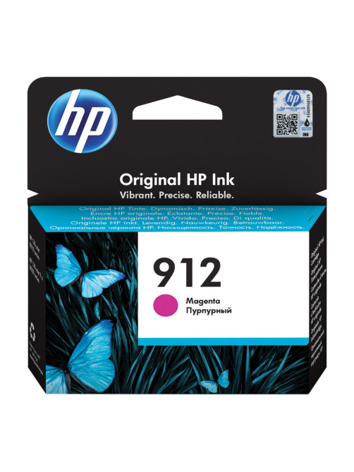 Картридж струйный HP (3YL78AE) для HP OfficeJet Pro 8023, №912 пурпурный, ресурс 315 страниц, оригинальный