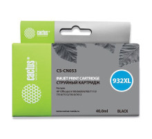 Картридж струйный CACTUS (CS-CN053) для HP OfficeJet 6100/6600/6700, черный