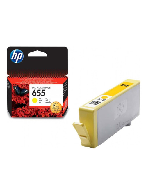 Картридж струйный HP (CZ112AE) Deskjet Ink Advantage 3525/5525/4515/4525 №655, желтый, оригинальный