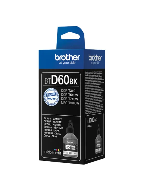 Чернила BROTHER (BTD60BK) для СНПЧ DCP-T310/T510W/T710W, черные, оригинальные, ресурс 6500 страниц