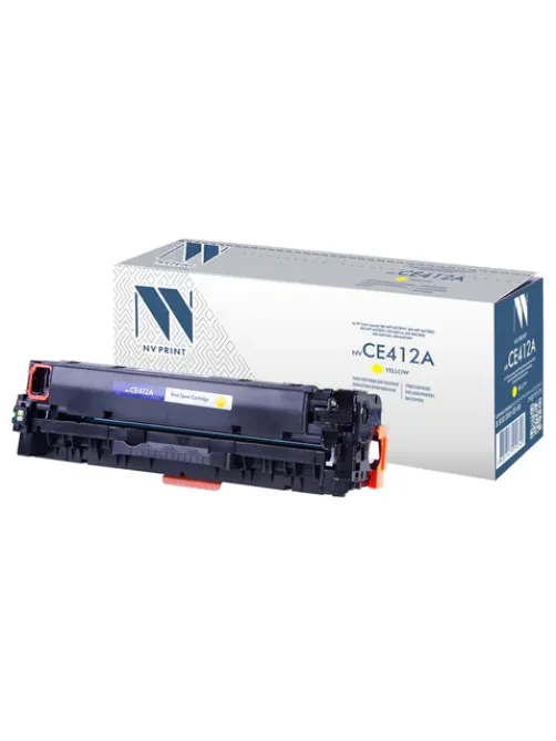 Картридж лазерный NV PRINT (NV-CE412A) для HP LJ M351a/375nw/451dn/475dn, желтый, ресурс 2600 страниц