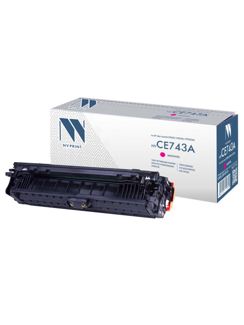 Картридж лазерный NV PRINT (NV-CE743A) для HP CP5220/CP5225/CP5225dn/CP5225n, пурпурный, ресурс 7300 страниц