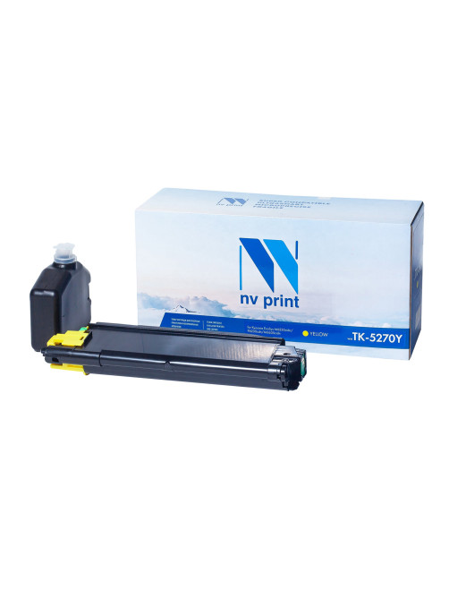 Картридж лазерный NV PRINT (NV-TK5270Y) для Kyocera ECOSYS M6230cidn/P6230cdn, желтый, ресурс 6000 стр.