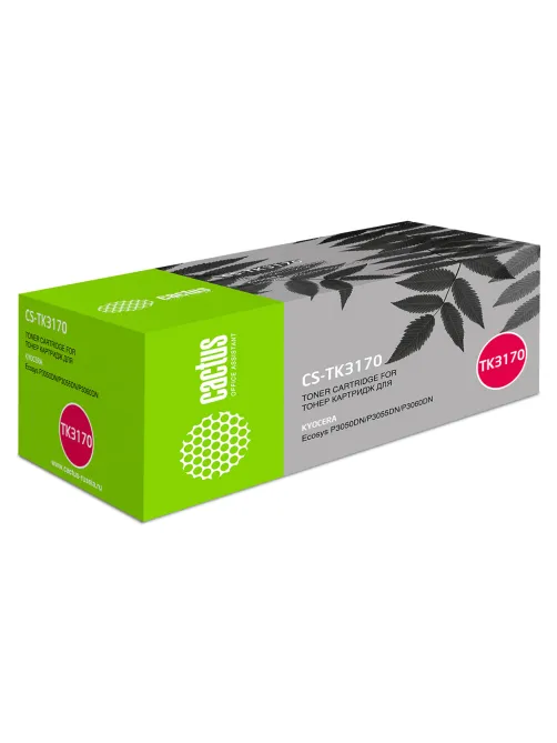 Картридж лазерный CACTUS (CS-TK3170) для Kyocera Ecosys P3050dn / P3055dn / P3060dn, ресурс 15500 страниц
