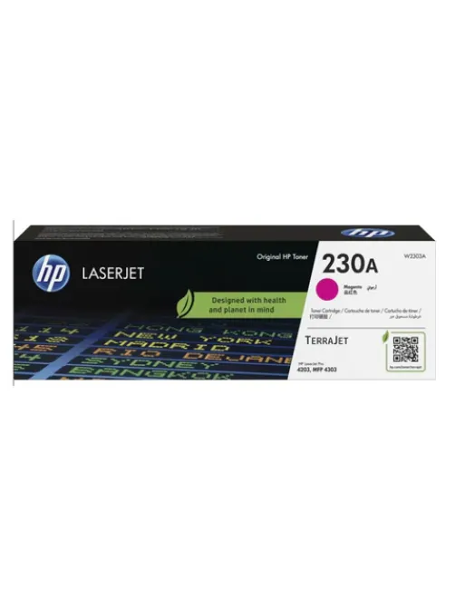 Картридж лазерный HP (W2303A) для Color LaserJet Pro 4303/4203, пурпурный, ресурс 1800 стр., оригинальный