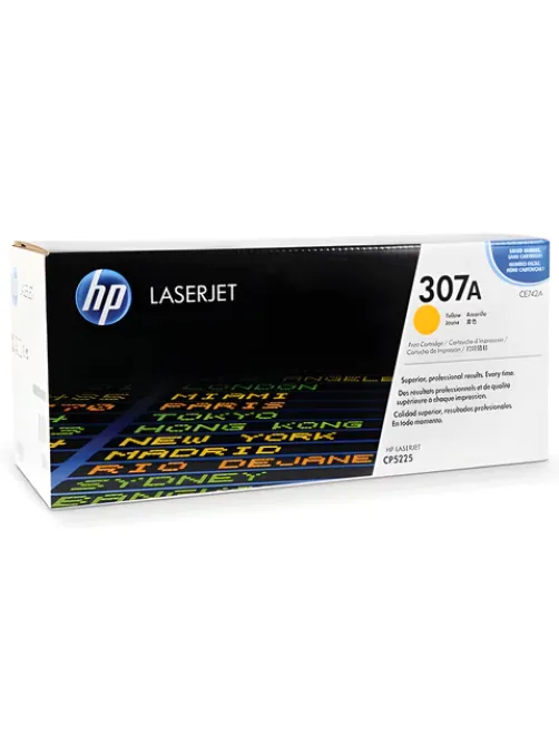 Картридж лазерный HP (CE742A) CLJ CP5225/5225N, №307A, желтый, оригинальный, ресурс 7300 страниц