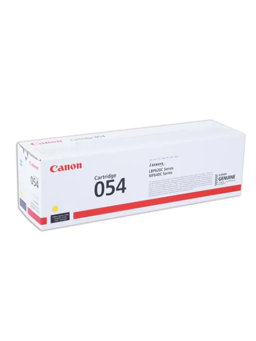 Картридж лазерный CANON (054Y) для i-SENSYS LBP621Cw/MF641Cw/645Cx, желтый, ресурс 1200 страниц, оригинальный, 3021C002