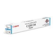 Тонер CANON (C-EXV34C) iR C9060/C9065/C9070, голубой, оригинальный, ресурс 16000 страниц, 3783B002