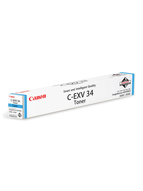 Тонер CANON (C-EXV34C) iR C9060/C9065/C9070, голубой, оригинальный, ресурс 16000 страниц, 3783B002