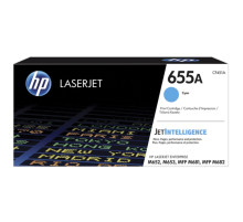 Картридж лазерный HP (CF451A) Color LJ M652dn/M653dn/M681dh, №655A, голубой, оригинальный, ресурс 10500 страниц