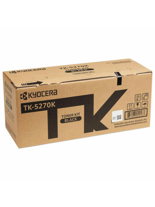 Тонер-картридж KYOCERA (TK-5270K) M6230cidn/M6630cidn/P6230cdn, черный, оригинальный, ресурс 8000 страниц, 1T02TV0NL0