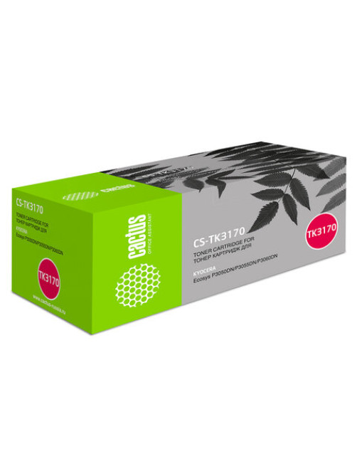 Картридж лазерный CACTUS (CS-TK3170) для Kyocera Ecosys P3050dn / P3055dn / P3060dn, ресурс 15500 страниц