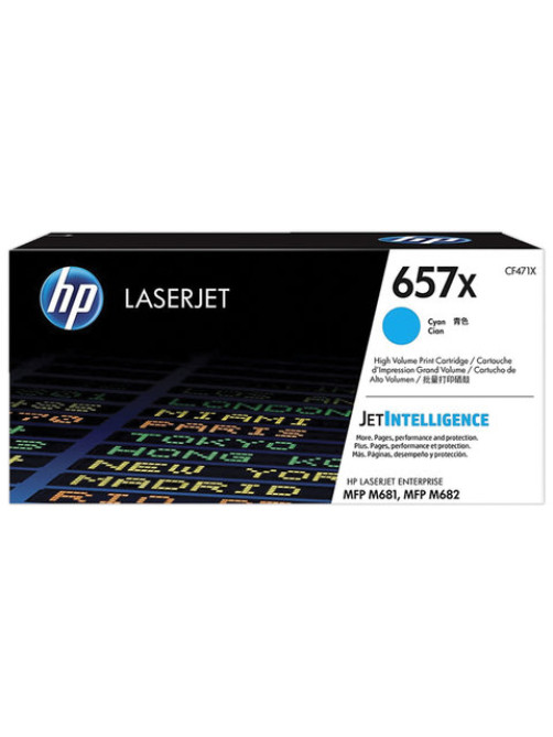 Картридж лазерный HP (CF471X) Color LJ M681dh/M681f/M682z, №657X, голубой, оригинальный, 23000 страниц