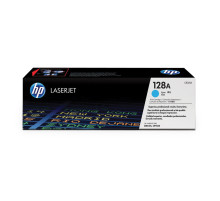 Картридж лазерный HP (CE321A) CLJ CM1415FN/FNW/CP1525N/NW, №128A, голубой, оригинальный, ресурс 1300 страниц