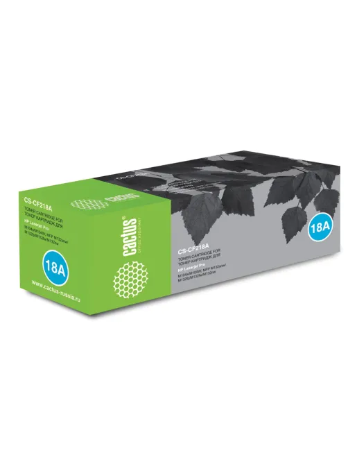 Картридж лазерный CACTUS (CS-CF218A) для HP LaserJet M132a/132fn/132fw/M104a/104w, ресурс 1400 стр.