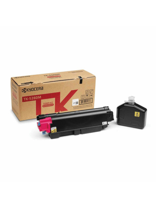 Тонер-картридж KYOCERA (TK-5280M) M6235cidn/M6635cidn/P6235cdn, пурпурный, ресурс 11000 страниц, оригинальный, 1T02TWBNL0