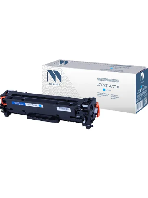 Картридж лазерный NV PRINT (NV-718C) для CANON LBP7200Cdn/MF8330Cdn/8350Cdn, голубой, ресурс 2900 стр., NV-CC531A/718C