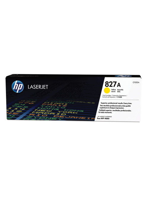 Картридж лазерный HP (CF302A) Color LaserJet M880, №827A, желтый, оригинальный, ресурс 32000 страниц