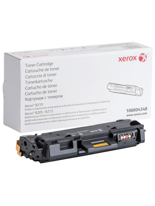 Тонер-картридж XEROX (106R04348) для B205/B210/B215, оригинальный, ресурс 3000 страниц