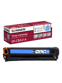 Картридж лазерный SONNEN (SH-CB541A) для HP CLJ CP1215/1515 ВЫСШЕЕ КАЧЕСТВО, голубой, 1400 страниц, 363955