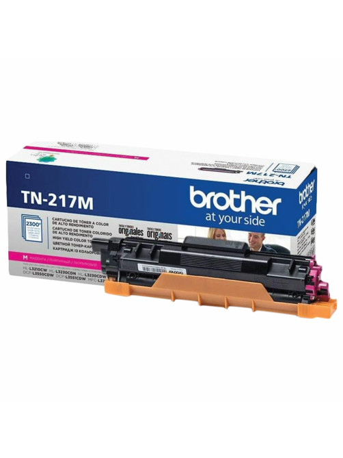 Картридж лазерный BROTHER (TN217M) HLL3230CDW/DCPL3550CDW/MFCL3770CDW, пурпурный, оригинальный, ресурс 2300 страниц