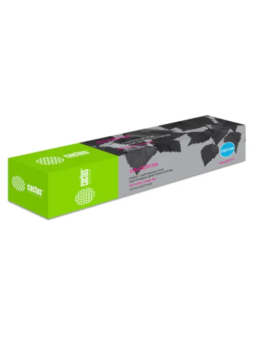 Картридж лазерный CACTUS (CS-CE313A) для HP ColorLaserJet CP1025/CP1025NW, пурпурный, ресурс 1000 страниц