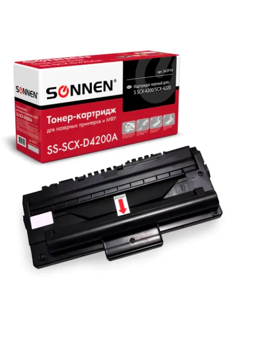 Картридж лазерный SONNEN (SS-SCX-D4200A) для SAMSUNG SCX-4200/4220, ВЫСШЕЕ КАЧЕСТВО, ресурс 2500 стр., 362910