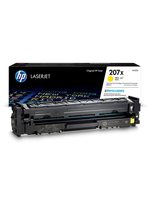 Картридж лазерный HP (W2212X) Color LJ M282/M283/M255, №207X, желтый, оригинальный, ресурс 2450 страниц