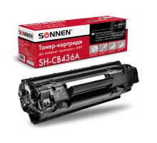Картридж лазерный SONNEN (SH-CB436A) для HP LaserJet P1504/05/06/M1120/M1522, ВЫСШЕЕ КАЧЕСТВО, ресурс 2000 стр., 362429