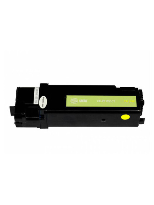 Картридж лазерный CACTUS (CS-PH6500Y) для XEROX Phaser 6500/WC6505, желтый, ресурс 2500 стр.