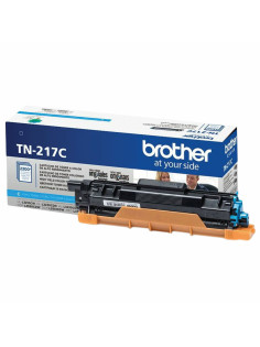 Картридж лазерный BROTHER (TN217C) HLL3230CDW/DCPL3550CDW/MFCL3770CDW, голубой, оригинальный, ресурс 2300 страниц