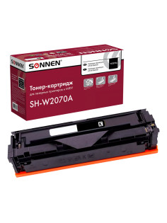 Картридж лазерный SONNEN (SH-W2070A) для HP CLJ 150/178 ВЫСШЕЕ КАЧЕСТВО, черный, 1000 страниц, 363966