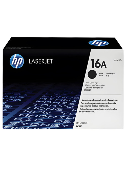 Картридж лазерный HP (Q7516A) LaserJet 5200, №16A, оригинальный, ресурс 12000 страниц