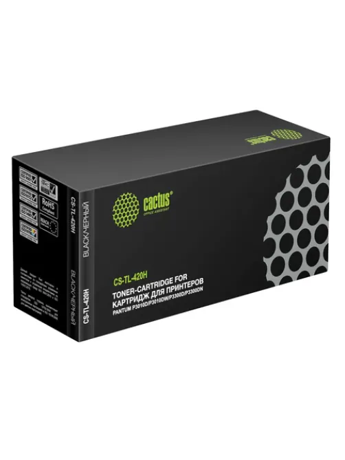 Картридж лазерный CACTUS (CS-TL-420H) для Pantum P3010D/P3010DW/P3300D/P3300DN/P3300, ресурс 3000 страниц