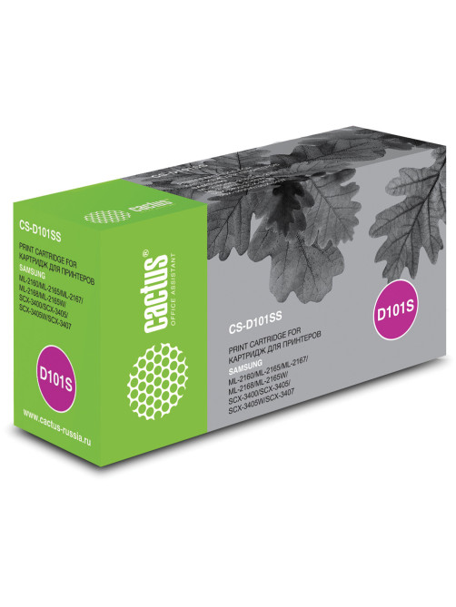 Картридж лазерный CACTUS (CS-D101SS) для SAMSUNG ML2160/65/SCX-3400/3405, ресурс 1500 страниц