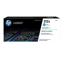 Картридж лазерный HP (W2121X) Color LaserJet M554/M555, №212X, голубой, оригинальный, ресурс 10 000 страниц