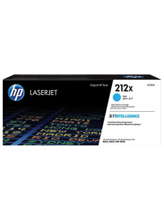 Картридж лазерный HP (W2121X) Color LaserJet M554/M555, №212X, голубой, оригинальный, ресурс 10 000 страниц