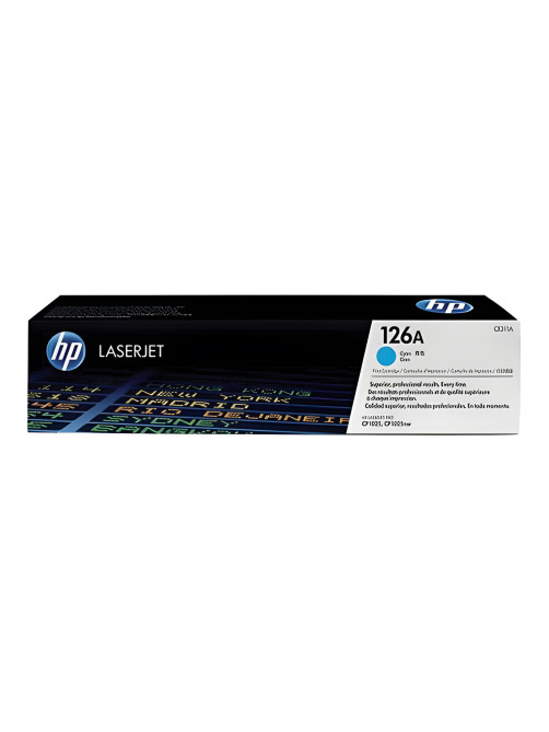 Картридж лазерный HP (CE311A) CLJ CP1025/CP1025NW, №126A, голубой, оригинальный, ресурс 1000 страниц