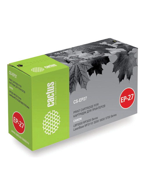Картридж лазерный CACTUS (CS-EP27S) для CANON LBP-3200/MF3228/3240/5730, ресурс 2500 страниц