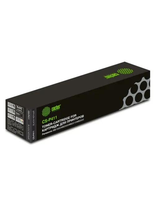 Тонер-картридж CACTUS (CS-P411) для PANASONIC KX-MB1900/2000/2020/2030, ресурс 2000 стр.