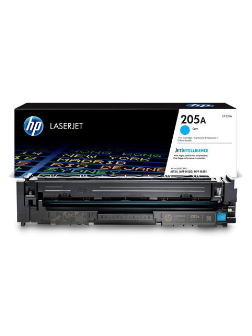 Картридж лазерный HP (CF531A) LaserJet Pro M180/M181, №205A, голубой, оригинальный, ресурс 900 страниц