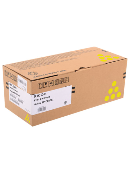 Тонер-картридж лазерный RICOH (SP C250E) SPC250/C260/C261, желтый, оригинальный, ресурс 1600 страниц, 407546