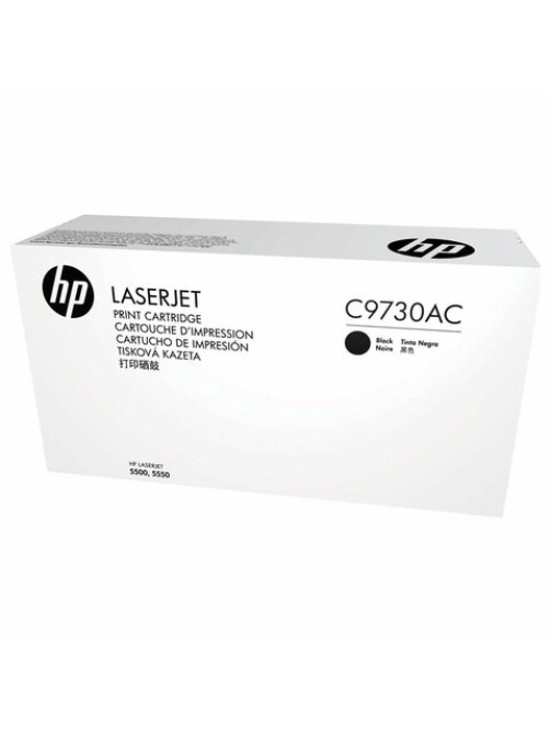 Картридж лазерный HP (C9730A) Color LaserJet 5500/5550, №645A, черный, оригинальный, ресурс 13000 страниц
