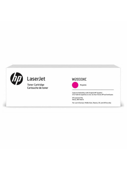 Картридж лазерный HP (W2033X) Color LaserJet M454dn/M479dw и др, №415X, пурпурный, оригинальный, ресурс 6000 страниц