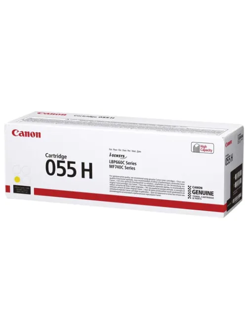Картридж лазерный CANON (055HY) для LBP663/664/MF742/744/746, желтый, оригинальный, ресурс 5900 страниц, 3017C002