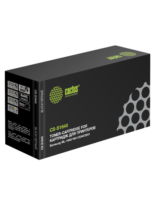 Картридж лазерный CACTUS (CS-S1640) для SAMSUNG ML-1641/ ML-1640 / 2240 / 2241, ресурс 1500 стр.
