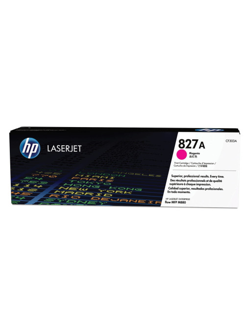 Картридж лазерный HP (CF303A) Color LaserJet M880, №827A, пурпурный, оригинальный, ресурс 32000 страниц