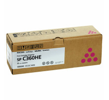 Картридж лазерный RICOH (SP C360HE) для Ricoh SP C360SFNw/C361SFNw, пурпур, оригинальный, ресурс 6000 страниц, 408186