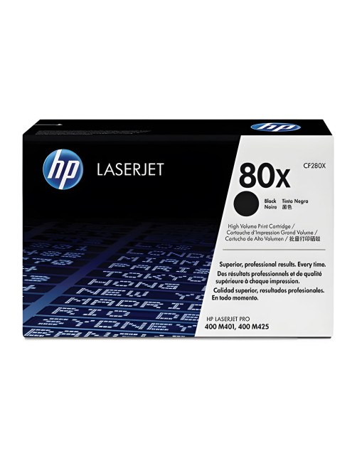 Картридж лазерный HP (CF280X) LaserJet Pro M401/M425, №80X, черный, оригинальный, ресурс 6900 страниц