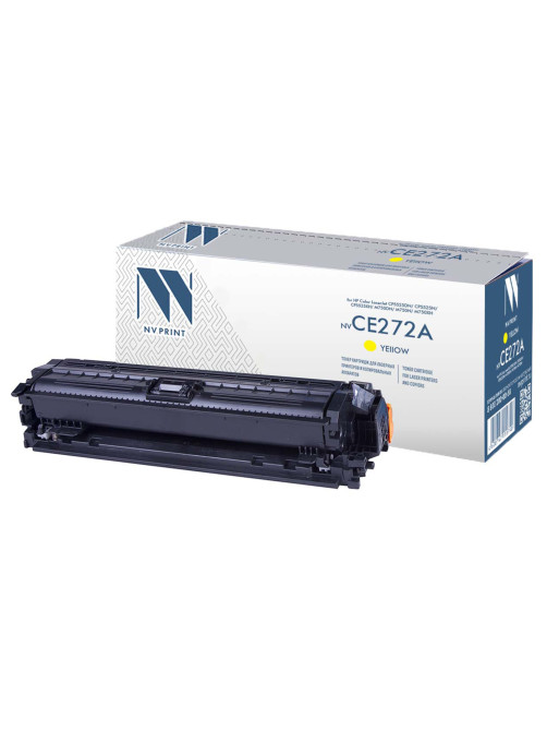 Картридж лазерный NV PRINT (NV-CE272A) для HP CP5525dn/CP5525n/M750dn/M750n, желтый, ресурс 15000 страниц